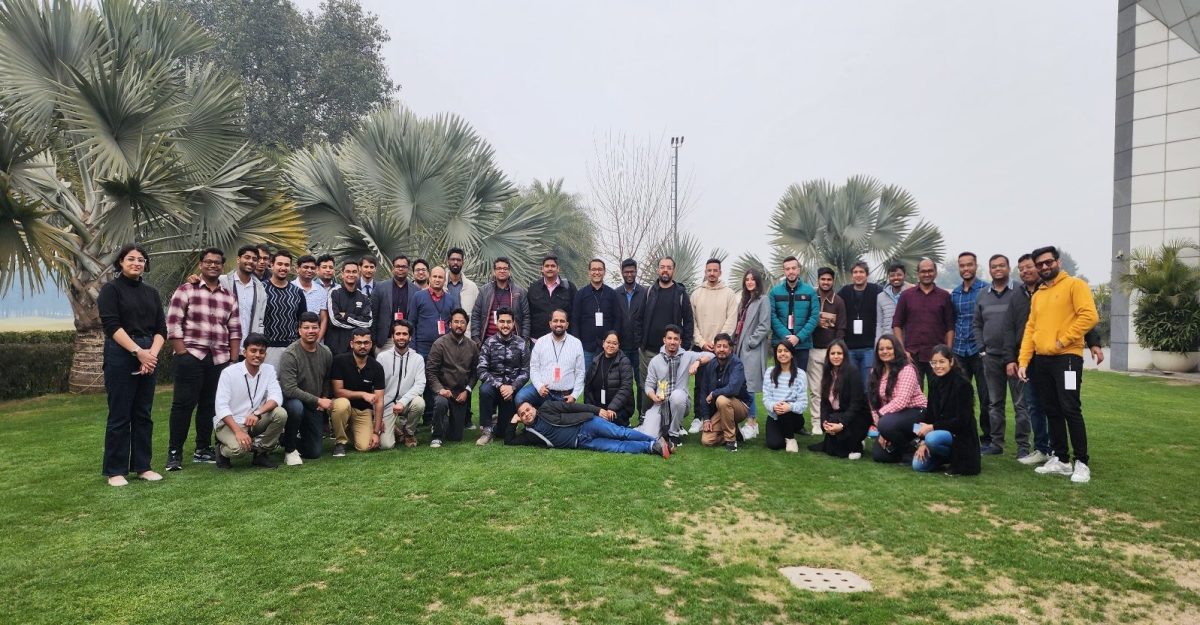 Team group photo outdoors