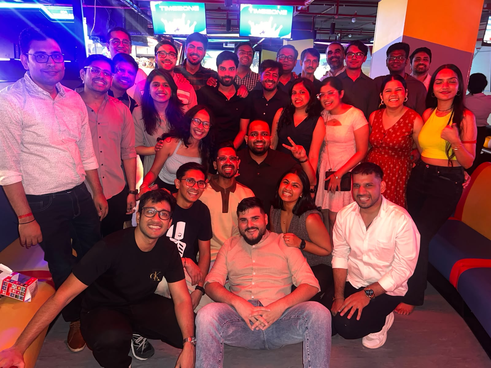 Team dinner during a workcation